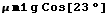 μ m1 g Cos[23]